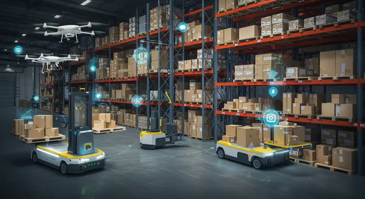 Automated warehouse operations driven by 5G network connectivity