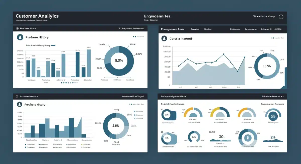Customer analytics dashboard with segmentation and purchase history