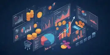 E-commerce analytics dashboard showing key growth metrics for 2025