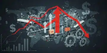 Illustration of global supply chain challenges impacting retail profits