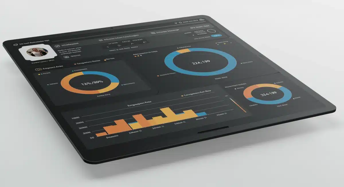 Influencer marketing analytics dashboard showing ROI and engagement metrics