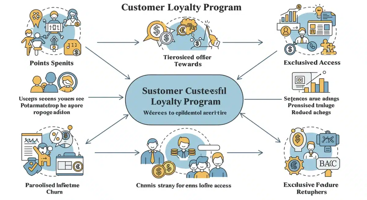 Infographic detailing components of successful loyalty programs