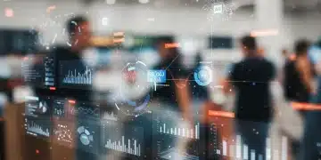 Machine learning dashboard analyzing customer data for US retail sales growth