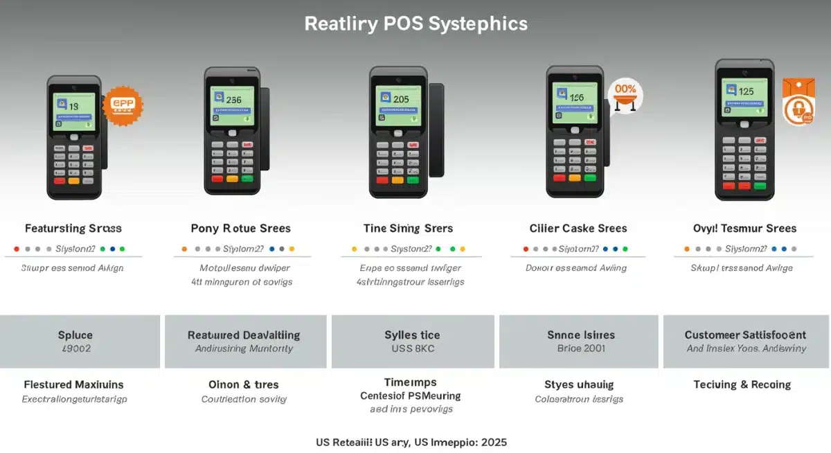 Infographic comparing features and costs of leading POS systems for US retailers