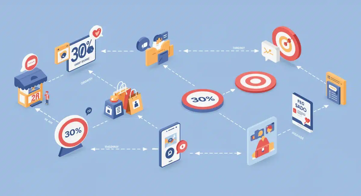 Infographic showing projected 30% short-form video engagement in retail by mid-2025 with platform icons.