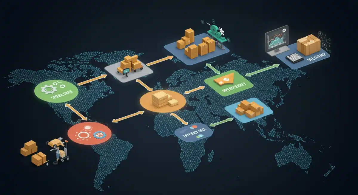 Supply chain optimization process with data analytics and forecasting tools