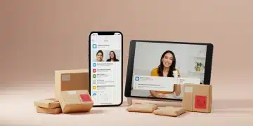 Smartphone displaying customer reviews next to a tablet with an unboxing video, highlighting the power of diverse UGC.