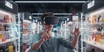 Virtual reality shopper in metaverse retail store